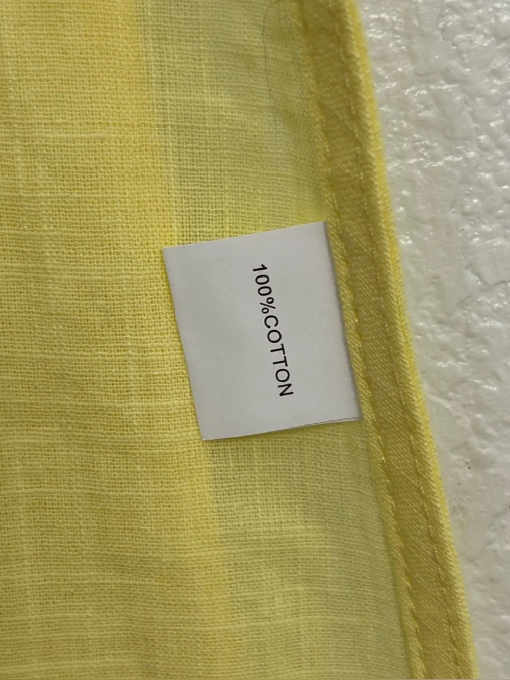 By Frankie Hayley Butter Yellow Button Front Cotton Vest Exposed Sides